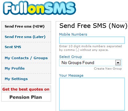 send sms free online uk