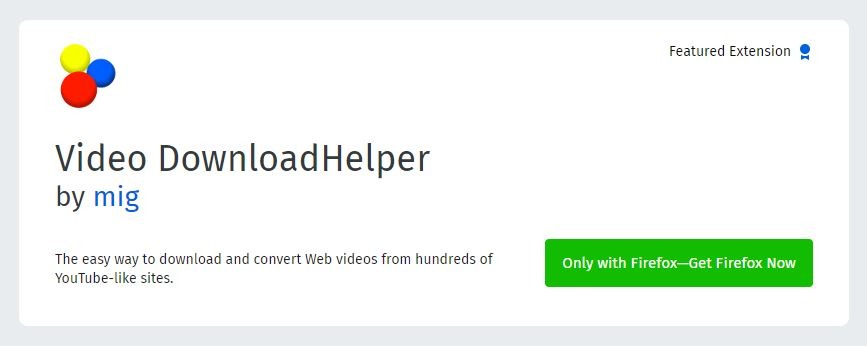 Video DownloadHelper