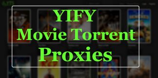 yify movie torrents unblocked proxy mirror sites